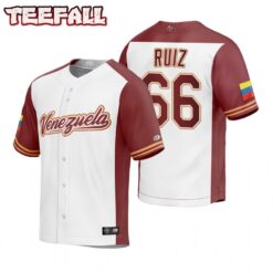 Venezuela Jose Ruiz White Replica 2023 World Baseball Classic Jersey