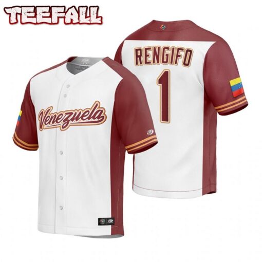 Venezuela Luis Rengifo White Replica 2023 World Baseball Classic Jersey