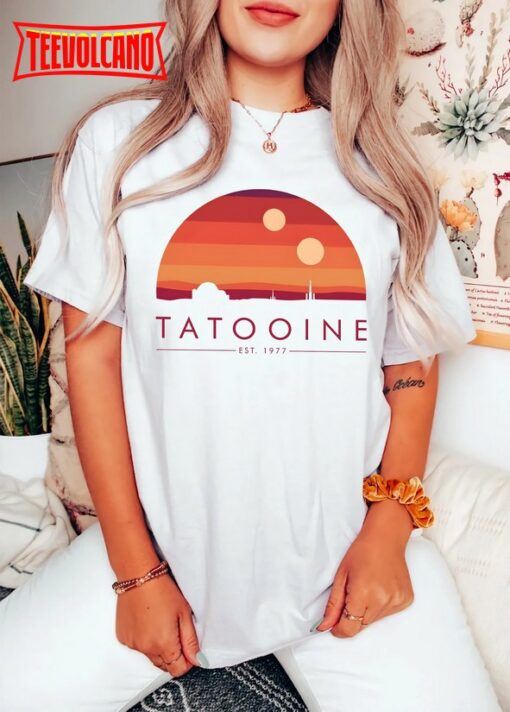 Vintage Disney Star Wars 1977 Tatooine Sunset Shirt