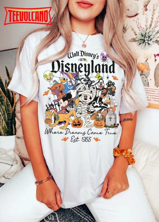 Vintage Disneyland Halloween Shirt, Mickey and Friends Halloween Shirts