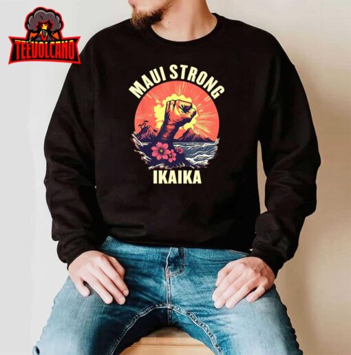 Vintage Ikaika Strong Maui Hawaii Island I Love Hawaii T-Shirt