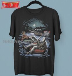 Vintage style Freddy and jason Funny T Shirt