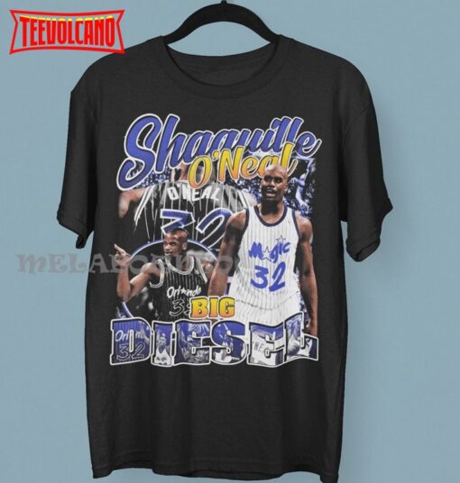 Vintage style Shaquille O’neal T Shirt, Big Diesel T Shirt