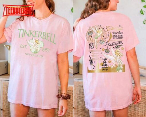 Vintage Tinkerbell Shirt, Disney Tinkerbell 1953 Neverland Shirt