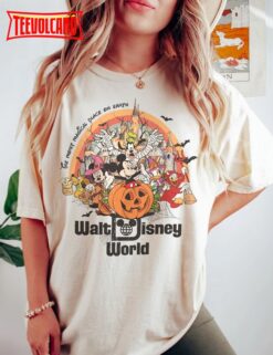 Vintage Walt Disney World Halloween Shirt, Mickey and Friends Halloween Shirts