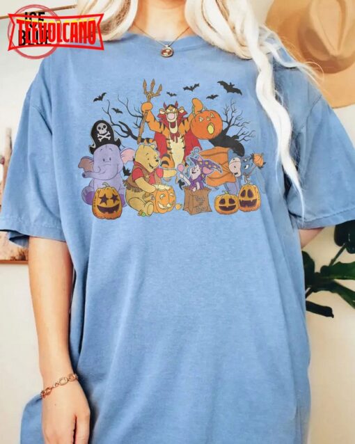 Vintage Winnie the Pooh Halloween Shirt, Retro Disney Halloween Shirt