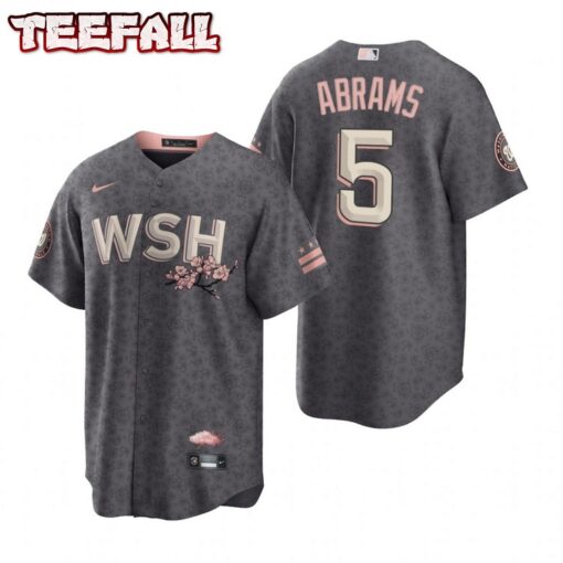 Washington Nationals C.J. Abrams Gray 2022 City Connect Replica Jersey