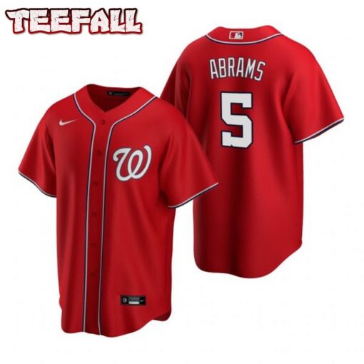 Washington Nationals C.J. Abrams Red Alternate Replica Jersey