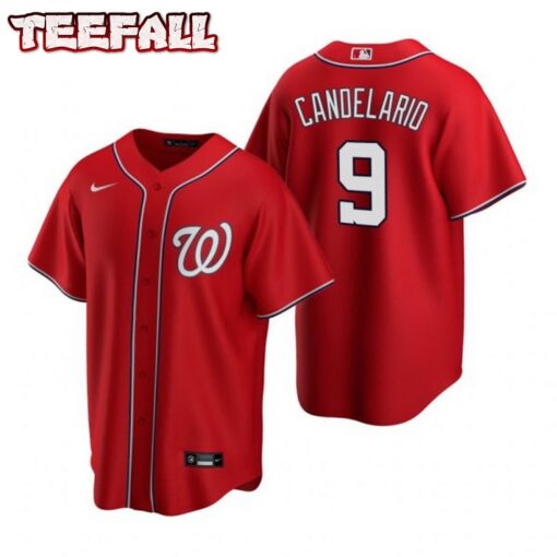 Washington Nationals Jeimer Candelario Red Alternate Replica Jersey