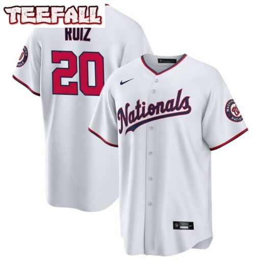 Washington Nationals Keibert Ruiz White Alternate Replica Jersey