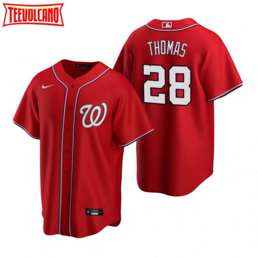 Washington Nationals Lane Thomas Red Alternate Replica Jersey