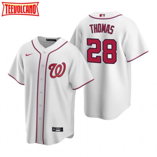 Washington Nationals Lane Thomas White Home Replica Jersey