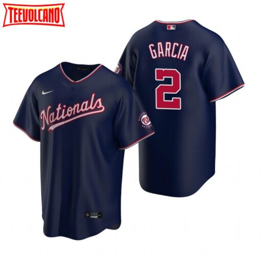 Washington Nationals Luis Garcia Navy Alternate Replica Jersey