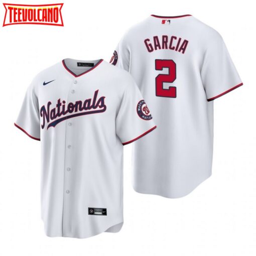 Washington Nationals Luis Garcia White Alternate Replica Jersey