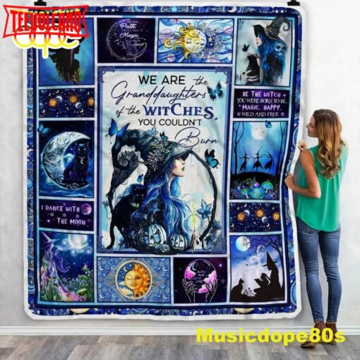 We Are The Granddaughters Of The Witches Halloween Sofa Fleece Throw Blanket  Halloween Gifts