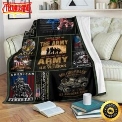 You Can Take Me  Out Of The Army Fleece Throw Blanket