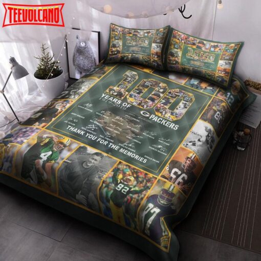 100th Green Bay Packers Quilt Bed Set