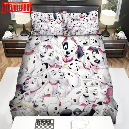 101 Dalmatians Movie Pattern Bed Sheets Duvet Cover Bedding Sets