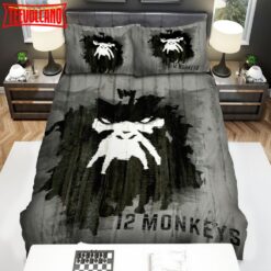 12 Monkeys (2015–2018) Black And White Movie Poster Bedding Sets