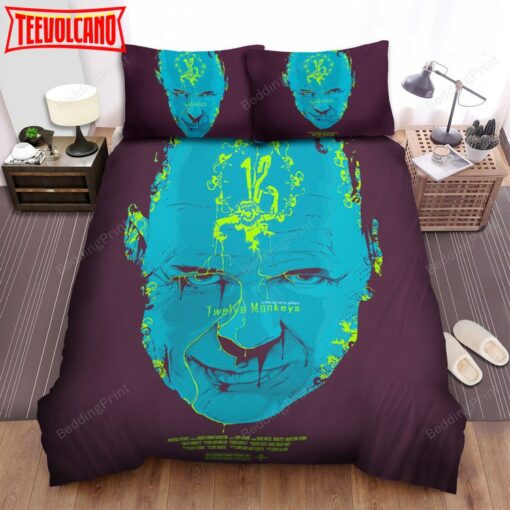 12 Monkeys (2015–2018) Blue Face Movie Poster Bedding Sets