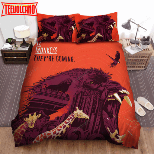 12 Monkeys (2015–2018) They’re Coming Movie Poster Bedding Sets