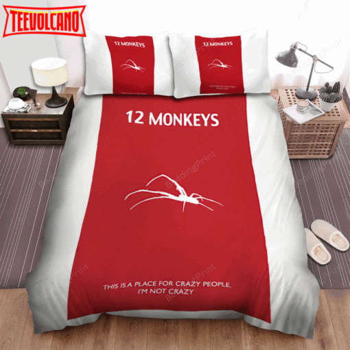 12 Monkeys (2015–2018) This Is A Place Forr Crazy People Movie Poster Bedding Sets