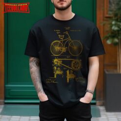 1890 Bicycle Patent T-shirt, Bicycle Shirt, Cycling Fans Shirt