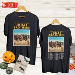 2023 Tour Jonas Brothers Unisex Shirt, Five Albums One Night Concert Shirt