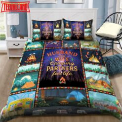 3D Camping Husband And Wife Partners For Life Cotton Duvet Cover Bedding Sets