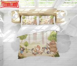 3d Cartoon Animal Forest Concert Bed Sheets Duvet Cover Bedding Set