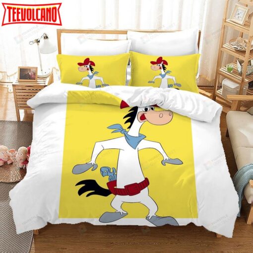 3D Cartoon Donkey Yellow Bedding Set Bed Sheet Duvet Cover