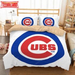 3d Chicago Cubs Bedding Set (Duvet Cover &amp Pillowcases)