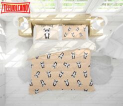 3d Cute Cartoon Panda Bed Sheets Duvet Cover Bedding Set