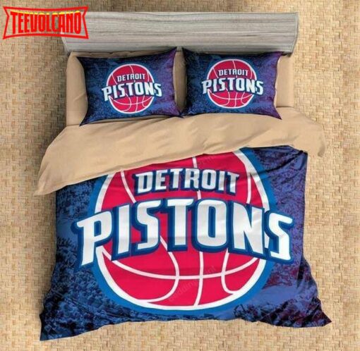 3d Detroit Pistons Bedding Set Duvet Cover