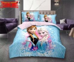 3d Disney Frozen Elsa Anna Princess Bedding Set Duvet Cover