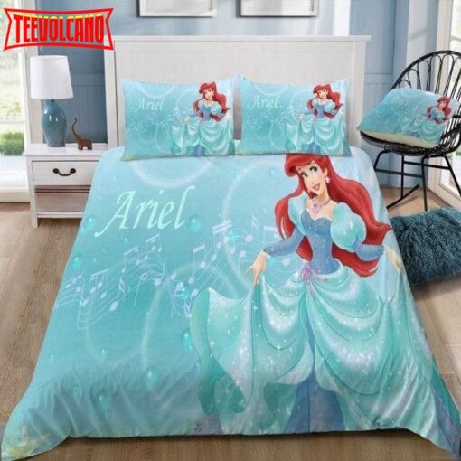 3d Disney Mermaid Ariel Princess Bedding Set Duvet Cover  Pillow Cases