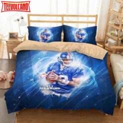 3d Eli Manning New York Giants Bedding Set Duvet Cover