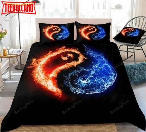 3d Flame Yin Yang Bed Sheets Duvet Cover Bedding Sets