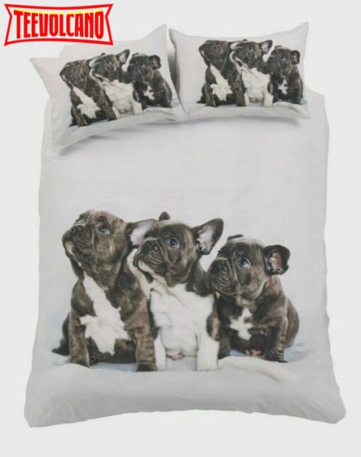 3D Frenchie French Bull Dog Bed Sheets Duvet Cover Bedding Sets