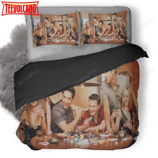 3D Friends TV Show Playing Cards Duvet Bedding Set