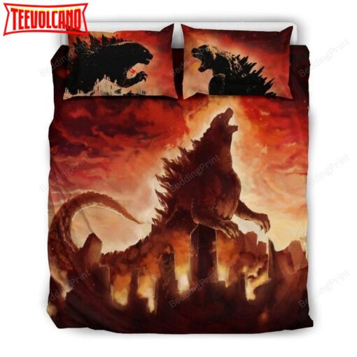 3D Godzilla King of the Monsters Action Sci-Fi Movie Bedding Set