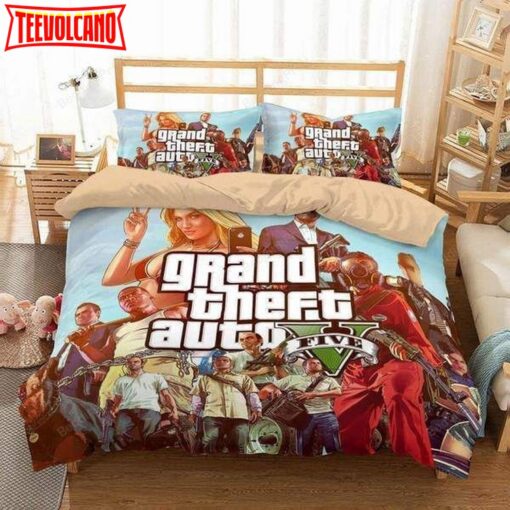 3d Grand Theft Auto V Duvet Cover Bedding Set