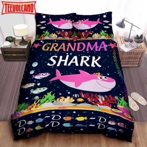 3d Grandma Shark Doo Doo Bed Sheets Duvet Cover Bedding Sets