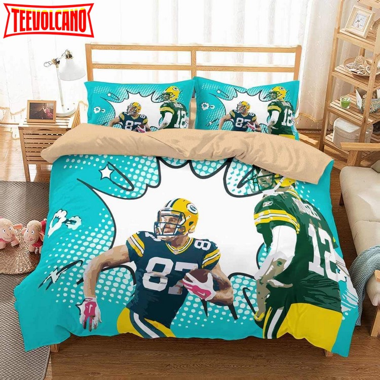 3d Green Bay Packers Duvet Cover Bedding Set