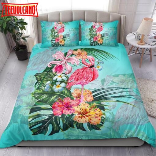 3d Hawaii Flamingo Tropical Bed Sheets Duvet Cover Bedding Sets