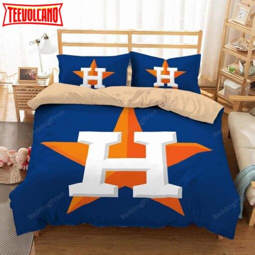 3d Houston Astros Duvet Cover Bedding Set