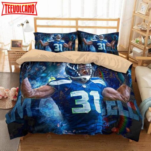 3d Kam Chancellor Seattle Seahawks Duvet Cover Bedding Set