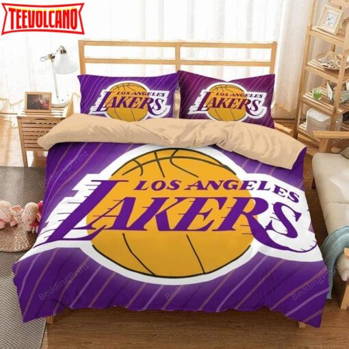 3d Los Angeles Lakers Duvet Cover Bedding Set 1