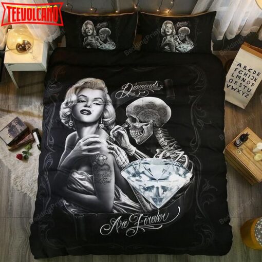 3D Marilyn Monroe Skull Bed Sheets Duvet Cover Bedding Sets