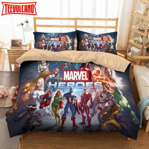 3d Marvel Heroes Bedding Set Duvet Cover Set Bedroom